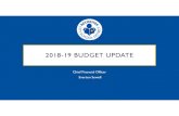 2018-19 BUDGET UPDATE...Everton Sewell 2018-19 BUDGET PRIORITIES • Board Priorities • Fiscal • Programmatic • Analytic • District Pillars • Promote the Well-being of the