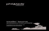 traveller bassinet accessory instructions · bassinet if you cannot exactly follow the accompanying instructions. • Do not use this crib for a child who can roll over or who has