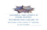 algebra, equations & inequalitiesgifs.africa/.../2020/06/...Equations-Inequalities.pdf · 1.5 Write down at least THREE rational numbers between √ √ (3) [ ] QUESTION 2 (NOV 06)