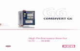 G6 - keb.com.t€¦ · 3 V t STO SS1 V t Integrated fl exibility with safety KEB COMBIVERT G6 - on board - EMC technology Additionally the function SS1 can be covered together with