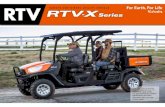 RTV KUBOTA 4WD DIESEL UTILITY VEHICLE€¦ · Dependable performance, excellent comfort, all the time. 2 ... Strong High-rigidity Frame The high-rigidity steel frame isolates the
