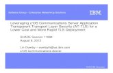 Leveraging z/OS Communications Server Application Transparent … · 2012. 8. 3. · Page 3 © 2012 IBM Corporation Agenda SSL/TLS Overview What is AT-TLS? Why use AT-TLS? How does