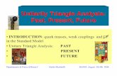 Unitarity Triangle Analysis: Past, Present, Futurebenasque.org/benasque/2004quarks/2004quarks-talks/martin...sin 2 α = - 0.14 ± 0.25 sin 2 β = 0.697 ± 0.036 [ -0.62 - +0.33] [
