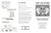 stop lapd spying! · PDF file phone 424-209-7450 Stop LAPD Spying Coalition Goals Advance public participation and dialogue on police spying and surveillance, demystify their tactics