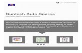 Suntech Auto Spares - IndiaMART · system,clutch plates,gear box, Control Cables, Engine System and rubber mountings, automobile sensors etc . About Us Since 2014, Suntech Auto Spares
