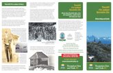 Thornhill Forest Fire Lookout Brochure cmyk Fo… · Lookout towers were built on commanding peaks and were used primarily for detecting, locating and reporting fires. The fire lookout