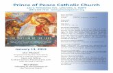 Prince of Peace atholic hurch · 1/13/2019  · Tom Kanka 5:00 Gertrude Anderson Req Nagelhout Family MFL: Denotes Mass for the Living Our prayers and sympathy to the families of