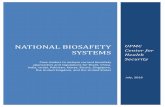 NATIONAL BIOSAFETY UPMC SYSTEMS Center for Health Security · 2016. 7. 15. · guidelines and regulatory bodies responsible for oversight and compliance. Information availability