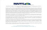 MAPPS Public Comments to the Federal Trade Commission (FTC) Seminar Addressing Drones · "Seminar Addressing Drones " Formed in . 1982, MAPPS () is the only national association exclusively