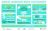 GREAT BARRIER REEF FACTSHEET - CoralWatch · starfish outbreaks coral bleaching the great barrier reef is still great but needs you to act and protect australia’s jewel events in