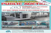 Complete Plant Closure FORMERLY PCI SOLUTIONS · FORMERLY PCI SOLUTIONS 2457 E. Washington St. Indianapolis, Indiana 46301 On the Eastside of Downtown Indianapolis SALE DATE: TUESDAY,