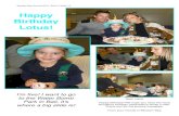 Happy Birthday Lotus! · Moreton Bay Journal 2015. Term 2, Week 10 Happy Birthday Lotus! Dear Lotus Happy Birthday! We hope you have the most wonderful birthday celebrations whilst