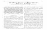 IEEE TRANSACTIONS ON COGNITIVE AND DEVELOPMENTAL …on affordance computational models for cognitive robots to be published in an international journal [11]. Affordance research in
