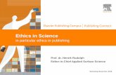 Ethics in Science - ifsc.usp.br · | 2 Defining ethics (in scientific publishing) Workshop Brazil Oct. 2018 ethics plural in form but singular or plural in construction: the discipline