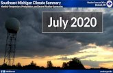 Southeast Michigan Climate Summary Weather Forecast Office … Reviews... · 2020. 8. 6. · NWSDetroit weather.gov/dtx July 2020 –SE Michigan Precipitation Summary Highest daily