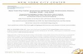 New York City Center announces landmark 75th Anniversary ... · The monumental festival titled Balanchine: The City Center Years will feature performances by American Ballet Theatre,