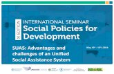 SUAS: Advantages and challenges of an Unified Social ...wwp.org.br/wp-content/uploads/2016/12/Social...House Shelter Institutional Shelter Halfway House Inclusive Housing Shared Housing