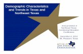 Demographic Characteristics and Trends in Texas and ...€¦ · Rk Smith Collin Bowie Lamar Dallas Cooke Denton Fannin Tarrant Wood Panola Grayson Parker Red River Harrison Hopkins
