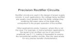 Precision Rectifier Circuitsrhabash/ELG3331L2App.pdf · Full-Wave Rectifier with the transfer characteristic. Precision Bridge Rectifier for Instrumentation Applications AC Voltmeter.