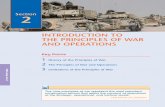 INTRODUCTION TO THE PRINCIPLES OF WAR AND …...Sep 11, 2001  · Introduction to the Principles of War and Operationsn 173 Just after World War II, the Army republished the nine principles
