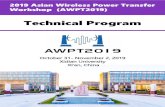 2019 Asian Wireless Power Transfer Workshop (AWPT2019)wpt/international/AWPT2019/AWPT2019_Tec… · attend the 2019 Asian Wireless Power Transfer Workshop (AWPT 2019) in Xi’an,