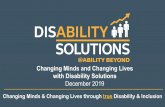 Changing Minds and Changing Lives with Disability Solutions©Disability Solutions @Ability Beyond ©Disability Solutions @Ability Beyond – Ability Beyond Disability, Inc. 2017–