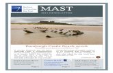 MAST 2013 NEWSLETTER - Maritime Archaeology Sea Trust2013 NEWSLETTER Bamburgh Castle Beach wreck Terminus post quem is revealed as 1768 ... may survive within the buried structure.
