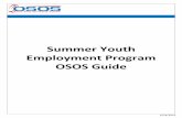 Summer Youth Employment Program - Department of Labor OSOS Guide - Summer Youth Employment Program