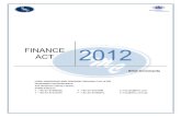 FINANCE ACT - fmc.com.pkfmc.com.pk/.../07/Fazal-Mahmood-Company-Finance-Act...FAZAL MAHMOOD & COMPANY CHARTERED ACCOUNTANTS 4 Brief: The Finance Act, 2012 has fixed cost of a depreciable