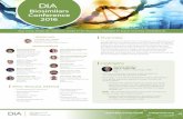 Biosimilars Conference 2016 - Drug Information Association · The 2016 conference will address issues around biosimilars science, global regulatory pathways, evidence for clinical