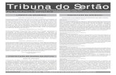 Tribuna do Sertão · Tribuna do Sertão FUNDADOR: MAURÍCIO LIMA SANTOS (1943-1998) PUBLICAÇÕES OFICIAIS ANO 5 - EDIÇÃO Nº 019 - 28 DE JANEIRO DE 2015 Jornal Tribuna do Sertão