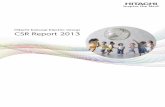 Hitachi Kokusai Electric Group CSR Report 2013€¦ · This report is intended to declare that Hitachi Kokusai Electric Inc. (the "Company" herein) and its Group companies consider