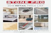 2018 StonePro RETAIL Price List May...Highly concentrated acidic tile and grout cleaner and de-greaser. Removes stubborn dirt and grime from ceramic and porcelain tile and grout. Not
