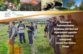 Pathways to Professionalisation: Developing individual and ... PA… · for Protected Areas in Romania (). Supervisors: Gisela Stolpe & Dr. Ralf Grunewald, Federal Agency for Nature