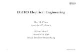 EG1103 Electrical Engineering - MAE CUHKbmchen/courses/EG1103.pdf · 2020. 8. 27. · ref ref v ref v R v R v p p or in dB: dB 20dB 0.1 1 10log dB 10log dB 20log dB 20log 2 ⎟ =