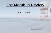 The Month In Review 2019.pdfLa Grande, However amounts were very light. March, 2019 Averages and Departures from normal For Select Cities Max T Max T D Min T Min T D Ave T Ave T D
