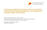 Le buone pratiche svizzere. Da un concetto nazionale all ... · 2/12/2019  · Le buone pratiche svizzere. Da un concetto ... Creazione di una rete di offerte ... Fattori di successo