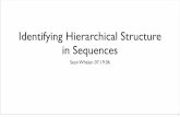 Identifying Hierarchical Structure in Sequencescsc.ucdavis.edu/~cmg/Group/pdf_slides/sequitur.pdfGrammatical Inference • The task of learning (inferring) a grammar from a set of