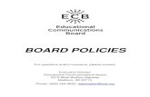 Educational Communication Board Policies · 605 Gifts, Grants and Bequests ... telecommunications delivery systems. Policy is determined by a 16-member governing board and executed