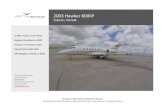 2003 Hawker 800XP - Hatt Aviation...2003 Hawker 800XP REG: N676JB S/N: 258619 Specifications Subject to Verification Upon Inspection Airframe / Engines / APU • Airframe: 3,449.3