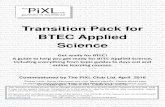 Transition Pack for BTEC Applied Science · BTEC Applied Science will use your knowledge from GCSE and build on this to help you understand new and more ... Strontium has 4 isotopes: