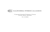 Proposed Industry Guidance: Fitness (Clubs, Gyms, Studios ... Fitness Alliance... · • There are over 4,000 fitness clubs, boutiques, and studios in California. • We drive millions