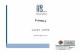 Pattern Recognition and Applications Lab Privacy · Protecting privacy is increasingly difficult due to – the availability of differentinformation sources whose analysis and correlation