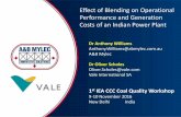 Effect of Blending on Operational Performance and ......New Delhi India Background – Moatize Mine • Vale’s Moatize mine produces a hard coking coal product and a thermal coal