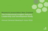 Research Association New Zealand The Professional Insights ... · •May –Webinar: Bring the Consumer to the Table with Tom de Ruyck hosted by Infotools (10) •May –PD Back to