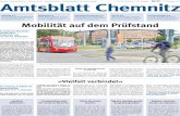 Mobilität auf dem Prüfstand - Chemnitz€¦ · ECoMobility – Connected E-Mobility Im Rahmen des EU-Projekts »ECo-Mobility – Connected E-Mobility« an der TU Chemnitz bearbeitet
