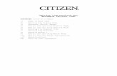 Citizen Movemement Caliber C080 Setting Instructions - Digital Watch … · If the watch is frequently exposed to chlorinated pools, soaps salt water, etc., we recommend that the