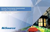 Human Performance Improvement Through a Just Culture · PDF file Human Performance Improvement Through a Just Culture. Moving from a Reactive Safety Culture. Principles of Human Performance