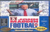 John Madden Football '93 - Sega Genesis - Manual - gamesdatabase€¦ · labeled I on the Genesis, If you're playing against a friend, plug the other Controller into the port labeled