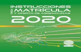 Instrucciones ara Matrícula 2020 · 2020. 9. 3. · Instrucciones para Matrícula y oferta de asignaturas 2020 tercer cuatrimestre Encuentre las orientaciones académicas de las